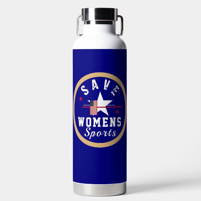 Save Womens Sports Water Bottle (Front)