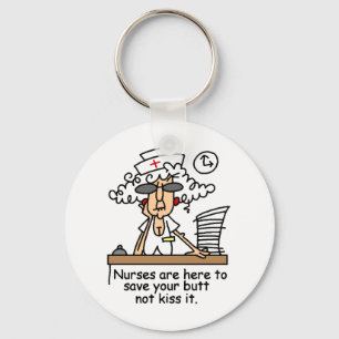 Save your butt! key ring