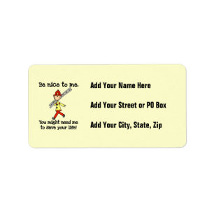 Save Your Life Firefighter Tshirts and Gifts Label