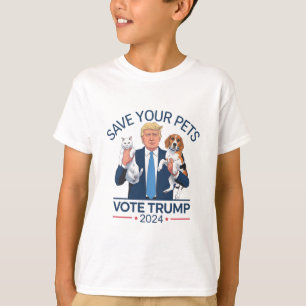 Save Your Pets Vote for Trump US Election Quote T-Shirt
