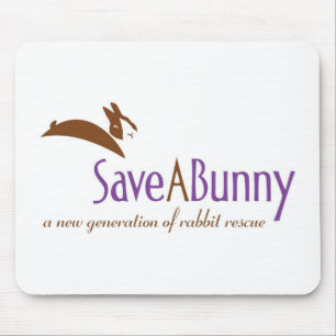 SaveABunny Logo Mouse Mat