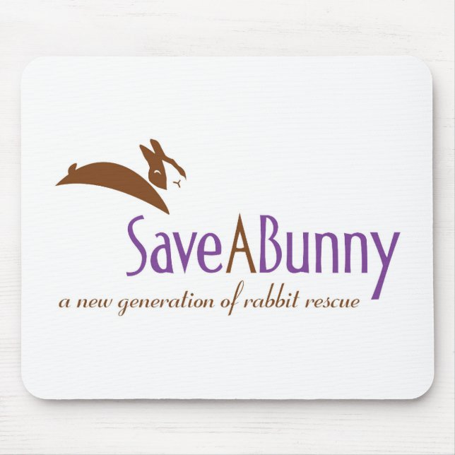 SaveABunny Logo Mouse Mat (Front)