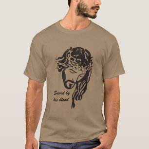 Saved By Blood Jesus Crown of Thorns  T-Shirt