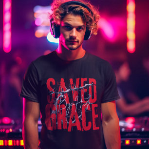 Saved by Grace - Believers Bible verse Scripture T-Shirt
