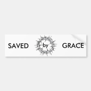 Saved by Grace Bumper Sticker