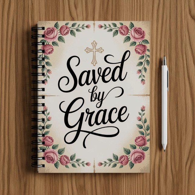 Saved by grace. Christian faith notebook  (Creator Uploaded)