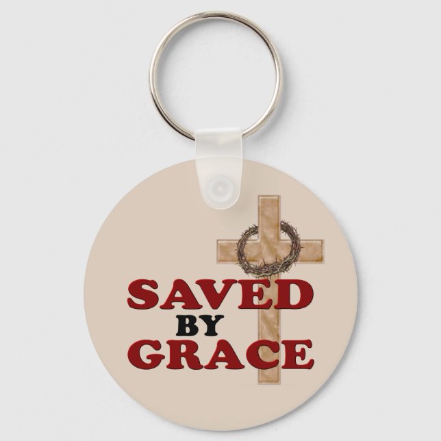 SAVED BY GRACE KEY RING (Front)