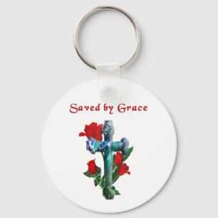 Saved by Grace Key Ring