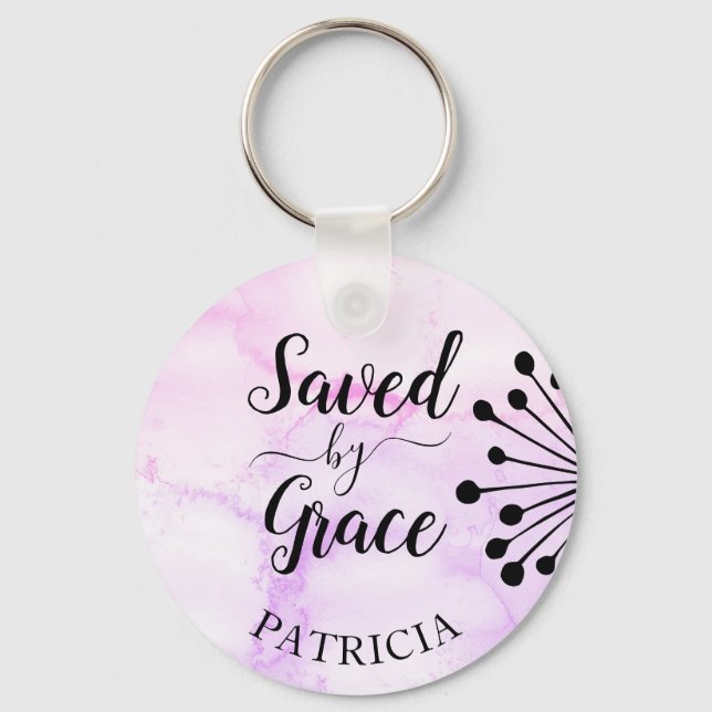 Saved by Grace Keychain (Front)