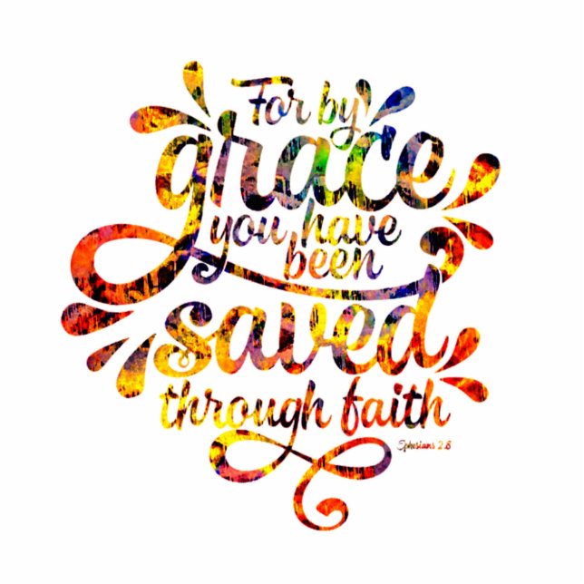 Saved by Grace Magnet Photo Sculpture Magnet (Front)