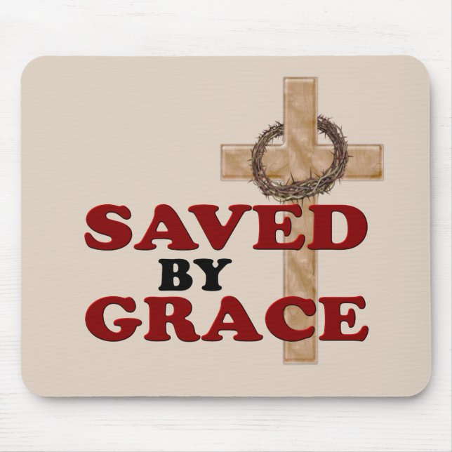 SAVED BY GRACE MOUSE MAT (Front)