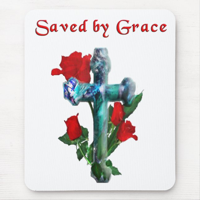 Saved By Grace Mouse Mat (Front)