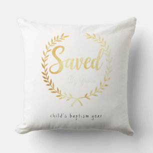 Saved by Grace Pillow  – Gift for Faithful Dad