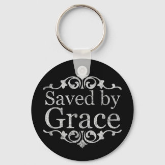 Saved By Grace Vintage Key Ring