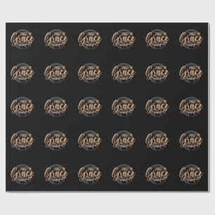 SAVED BY GRACE WRAPPING PAPER