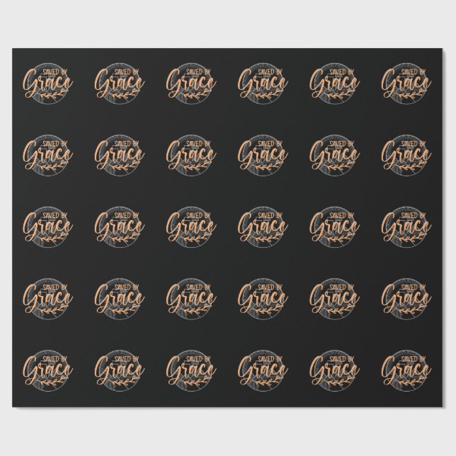 SAVED BY GRACE WRAPPING PAPER (Flat)