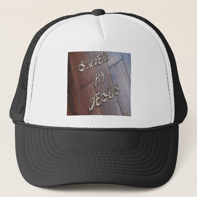 Saved By Jesus 4 Trucker Hat (Front)