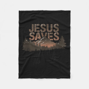 Saved By Jesus Fleece Blanket
