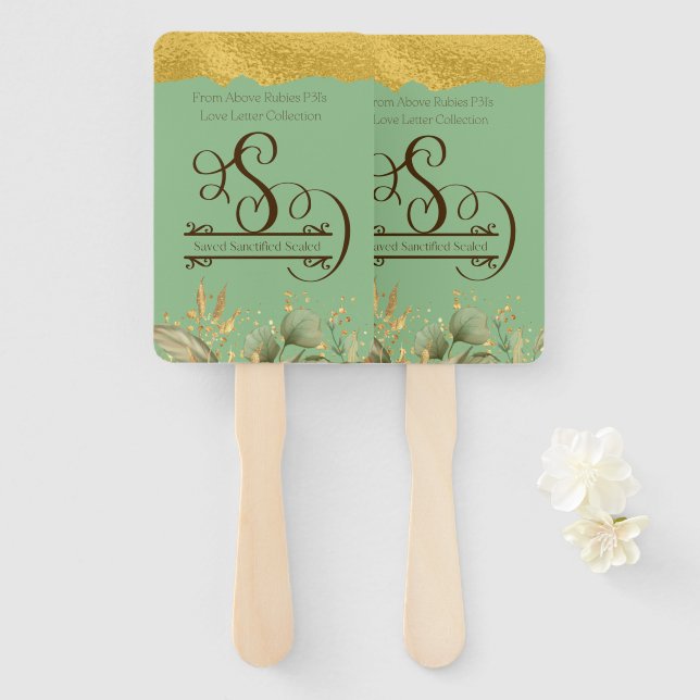 Saved (Love Letter Collection) Hand Fan (Front and Back)