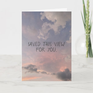 Saved This View For You Personalised Sky Card