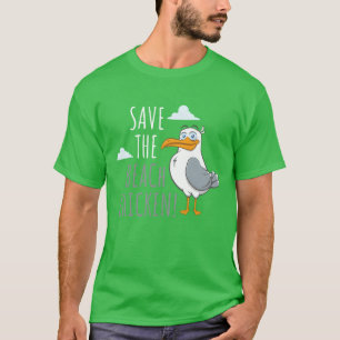 Savehe Beach Chicken Seagull Bird friend T-Shirt