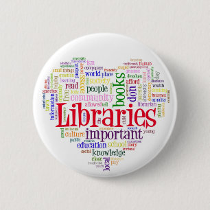 Savelibraries 6 Cm Round Badge
