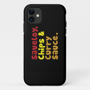 Saveloy, Chips & Curry Sauce. iPhone 11 Case