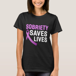 Saves Lives End Addiction Overdose Awareness T-Shirt