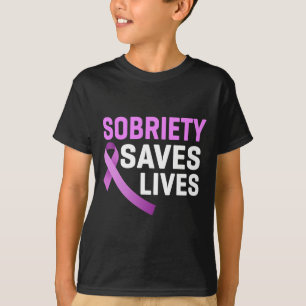 Saves Lives End Addiction Overdose Awareness T-Shirt