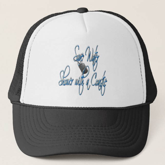 savewatercoastie3 trucker hat (Front)
