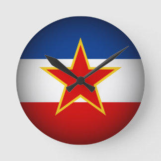 Savezna Federativna Republika Jugosalvija SFRJ Round Clock