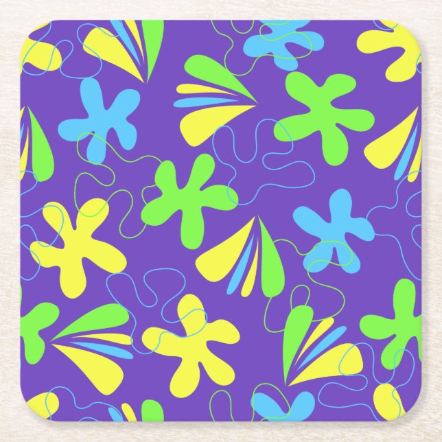 Savia Square Paper Coaster (Front)