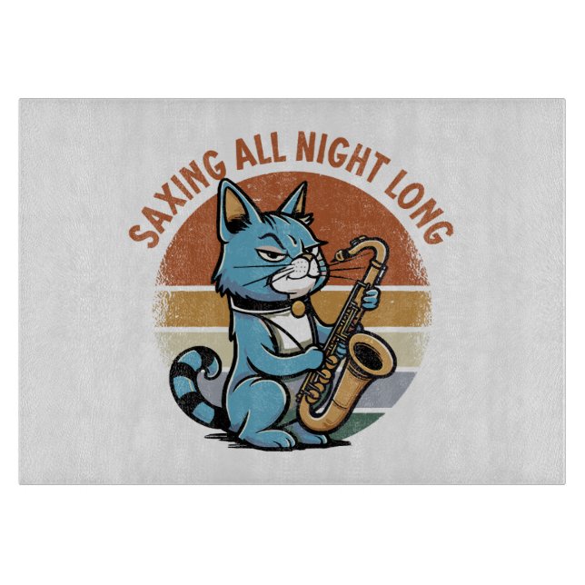 Saving All Night Long - For Saxophone players Cutting Board (Front)