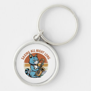 Saving All Night Long - For Saxophone players Key Ring