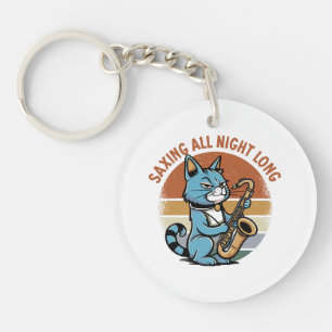 Saving All Night Long - For Saxophone players Key Ring