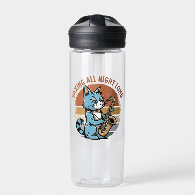 Saving All Night Long - For Saxophone players Water Bottle (Front)