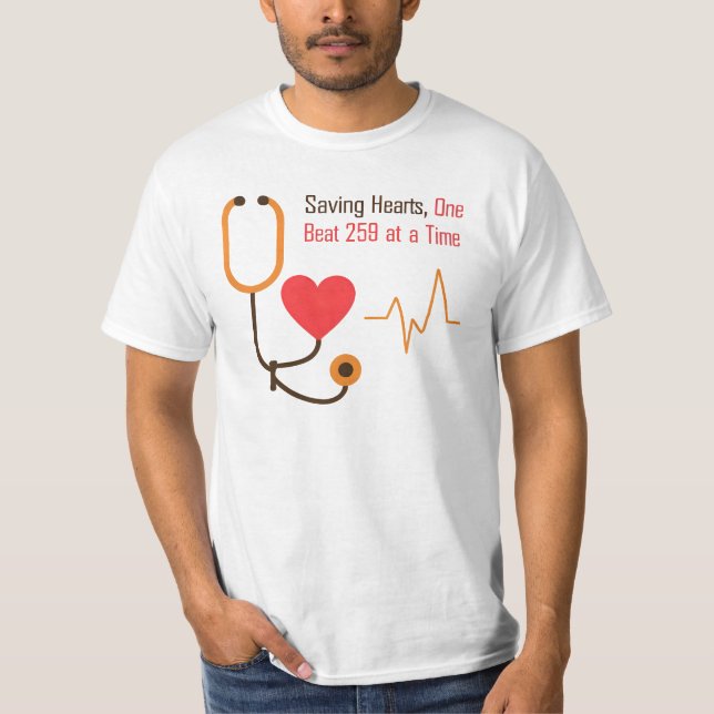 Saving Hearts, One Beat at a Time – Proud Parent T-Shirt (Front)