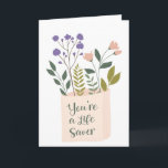 Saving Life Thank You Card Floral<br><div class="desc">This card is perfect for saying thanks to someone who has saved your life or that of a loved one. This cards features pretty floral graphics with the message "You're a Life Saver" on the front and message on the inside which can be customised with your own words of gratitude....</div>