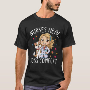 Saving Lives Loving Dogs – Nurse and Dog Lover T-Shirt