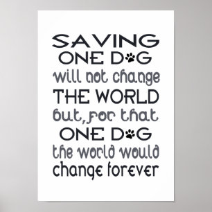 Saving One Dog Poster