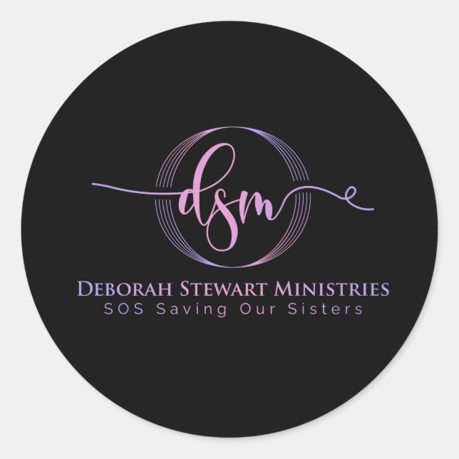 SAVING OUR SISTERS  CLASSIC ROUND STICKER (Front)