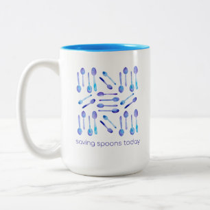 Saving Spoons Today! Two-Tone Coffee Mug