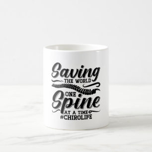 Saving The World Spine Chiropractic Chiropractor Coffee Mug