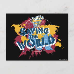 Saving the world with paint postcard