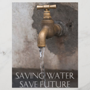 Saving water you save future flyer