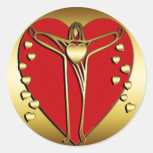 SAVIOR OF HEARTS CLASSIC ROUND STICKER