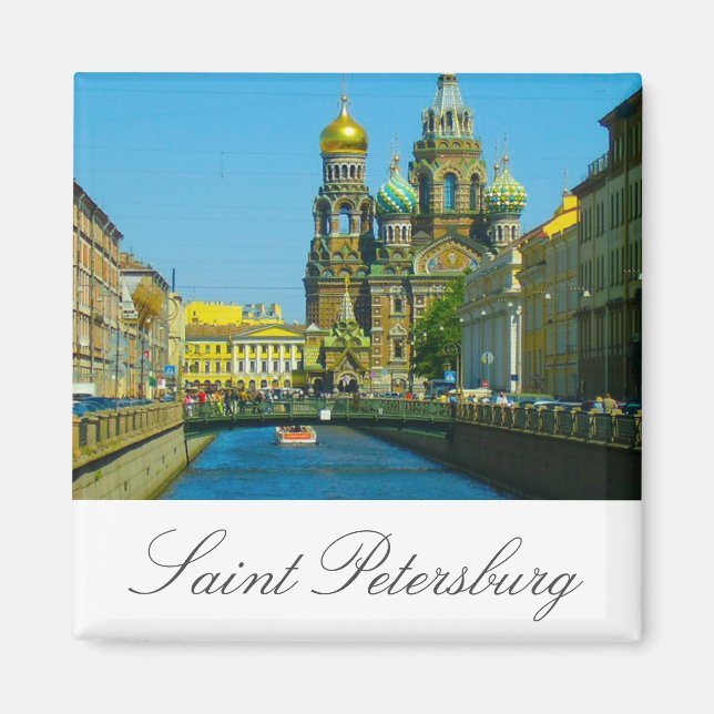 Saviour On Blood Church Saint Petersburg Russia Magnet (Front)