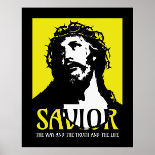 Saviour The Way The Truth and The Life Yellow Poster