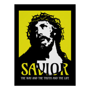 Saviour The Way The Truth and The Life Yellow Poster