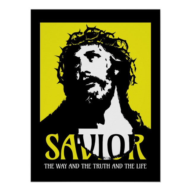 Saviour The Way The Truth and The Life Yellow Poster (Front)